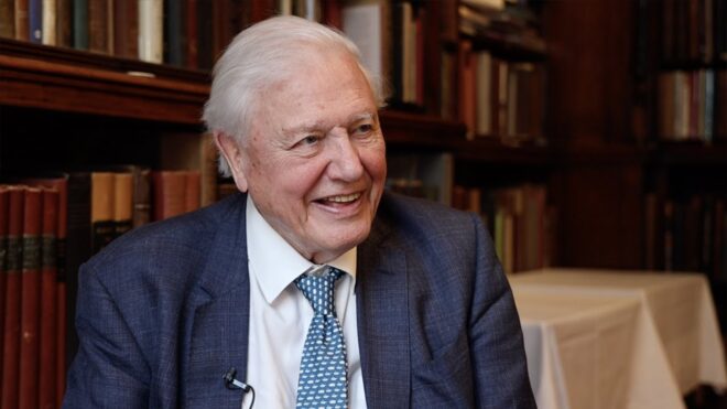 Sir David Attenborough receives the first ISF Award for Human Achievement - youtube