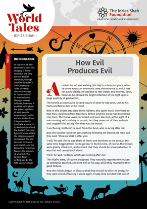 How Evil Produces Evil from World Tales