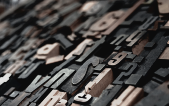 letter print blocks photo