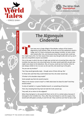 The Algonquin Cinderella from World Tales