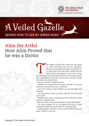 How Alim Proved that he was a Doctor from A Veiled Gazelle