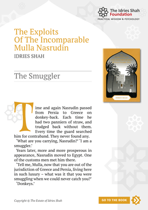 The Smuggler from The Exploits of the Incomparable Mulla Nasrudin