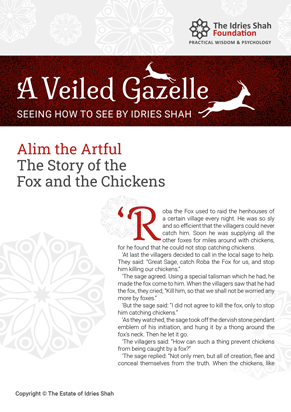 The Story of the Fox and the Chickens from A Veiled Gazelle