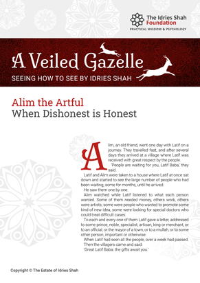 When Dishonest is Honest from A Veiled Gazelle