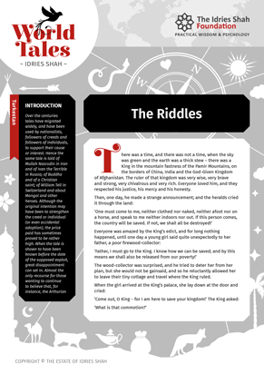 The Riddles from World Tales