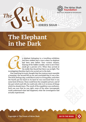 The Elephant in the Dark from The Sufis