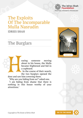 The Burglars from The Exploits of the Incomparable Mulla Nasrudin