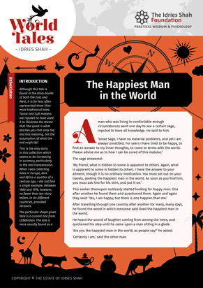 The Happiest Man in the World from Paradise from World Tales