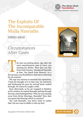 Circumstances Alter Cases from The Exploits of the Incomparable Mulla Nasrudin