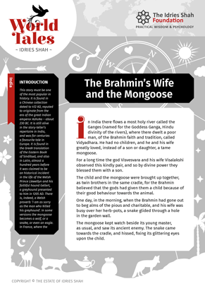 The Brahmin’s Wife and the Mongoose from World Tales