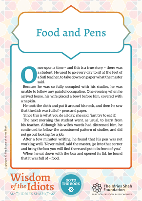 Food and Pens from Wisdom of the Idiots