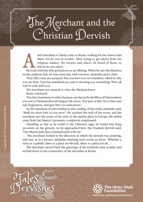 The Merchant and the Christian Dervish from Tales of the Dervishes
