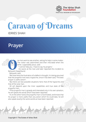 Prayer from Caravan of Dreams