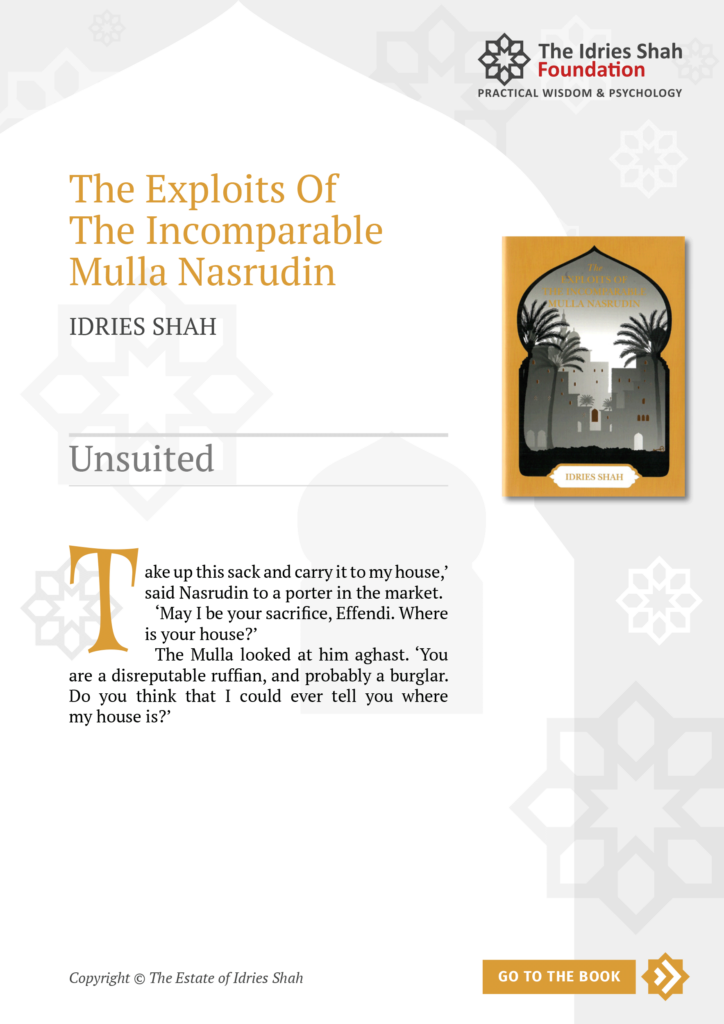 Unsuited from The Exploits of the Incomparable Mulla Nasrudin