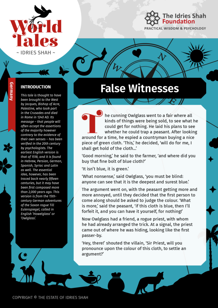 False Witnesses from World Tales