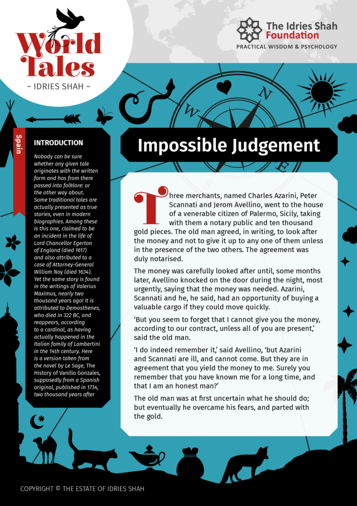 Impossible Judgement from World Tales