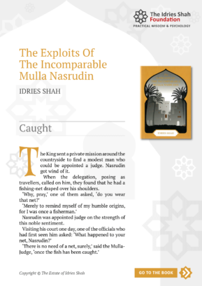 Caught from The Exploits of the Incomparable Mulla Nasrudin