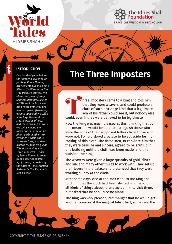 The Three Imposters from World Tales The Idries Shah Foundation