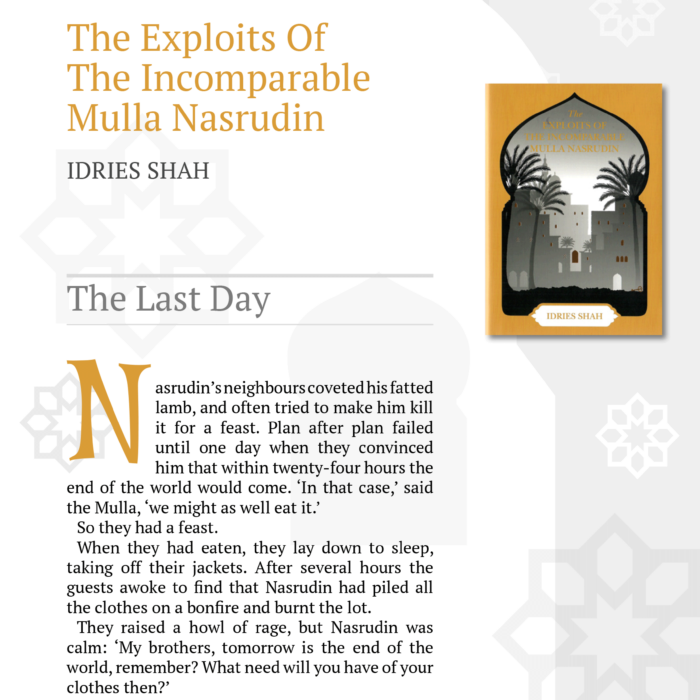 The Last Day from The Exploits of the Incomparable Mulla Nasrudin
