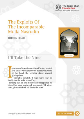 I’ll Take the Nine from The Exploits of the Incomparable Mulla Nasrudin