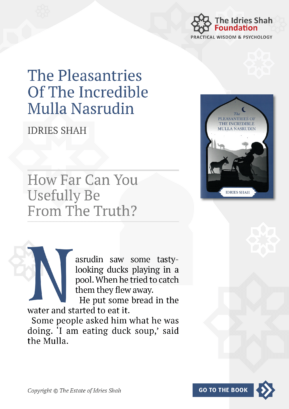 How Far Can You Usefully Be from the Truth? from The Pleasantries of the Incredible Mulla Nasrudin